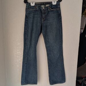 Lucky Brand Dark Blue Straight Leg Jeans 6/28 Classic Denim Preppy Minimalist